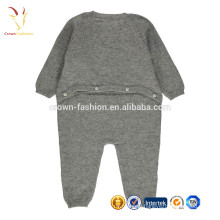 Pure cashmere layette jumpsuit for baby